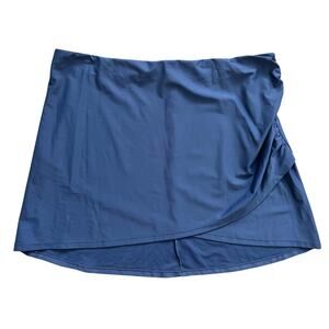 NEW NWT Summersalt Ruched Skirt Swimsuit Bikini Beach Swim Surf 1X Blue Navy